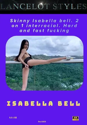 Skinny Isabella bell. 2 on 1 interracial. Hard and fast fucking 